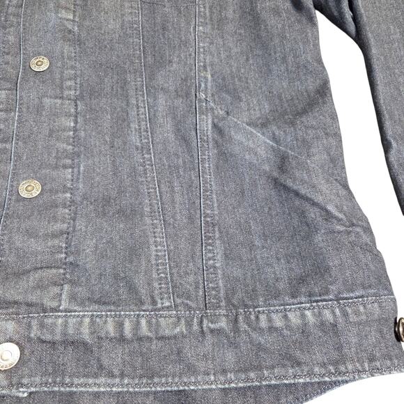 Levis Commuter Pro Denim Men's Trucker Jacket Indigo Blue Men’s XL Vented Hooded - Picture 10 of 16